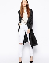 Thumbnail for your product : ASOS Trench Trench in Satin