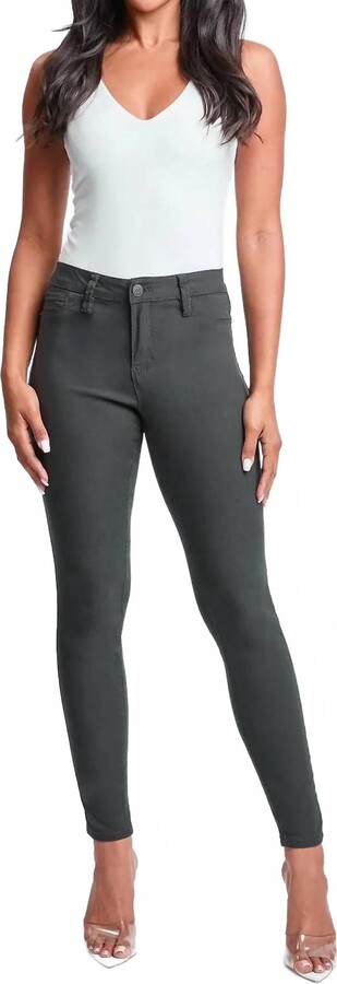 YMI Jeanswear Bianca Mid-Rise Skinny Jeans In Jet Set