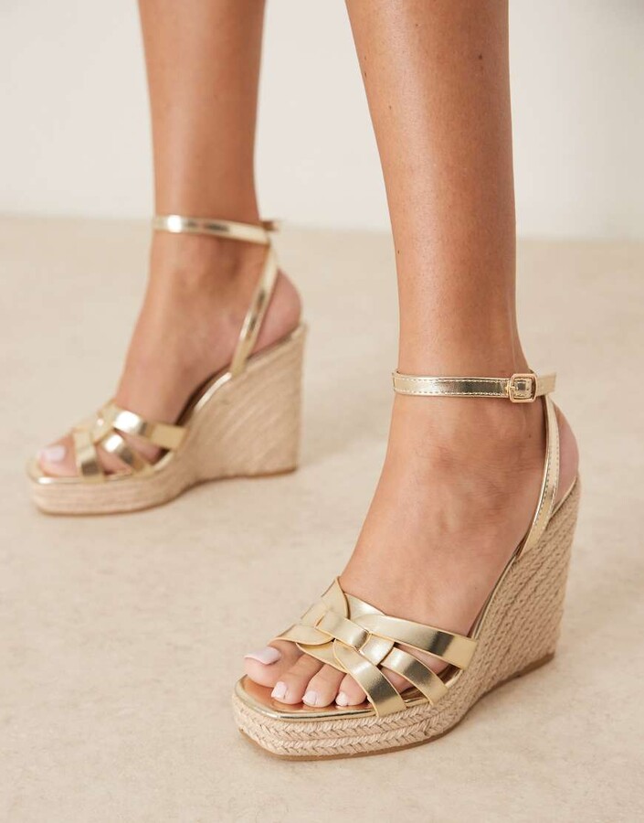 Platform Sandals Klume Mid Heel Wedge Espadrilles Jo Mercer