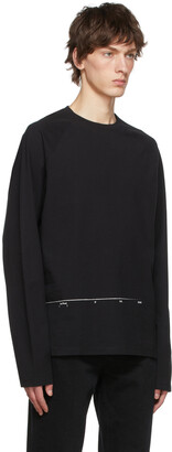 Tom Wood Black Organic Cotton Long Sleeve T-Shirt