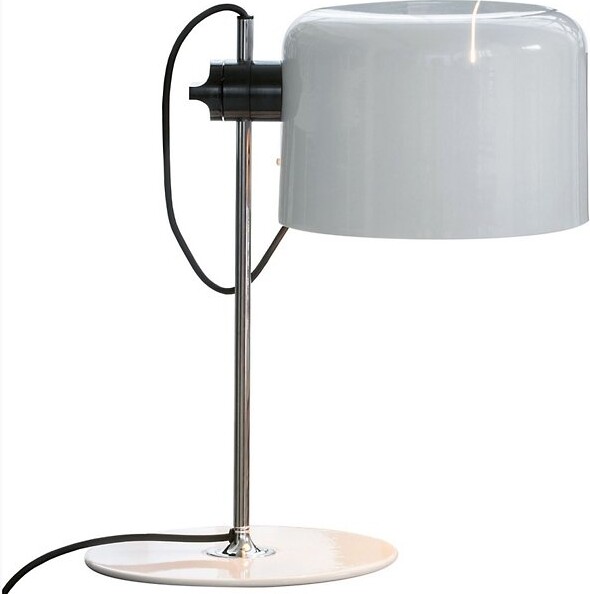 Oluce Coupe Table Lamp in Black