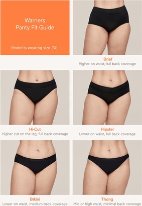 Warner's Warners No Pinching, No Problems Dig-Free Comfort Waist Smooth and  Seamless Hipster RU0501P - ShopStyle Panties