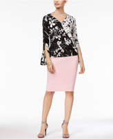 Thumbnail for your product : Thalia Sodi Printed Surplice Top, Created for Macy's