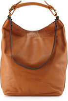 Thumbnail for your product : Kelsi Dagger Slouchy Tumbled Leather Hobo Bag, Cognac