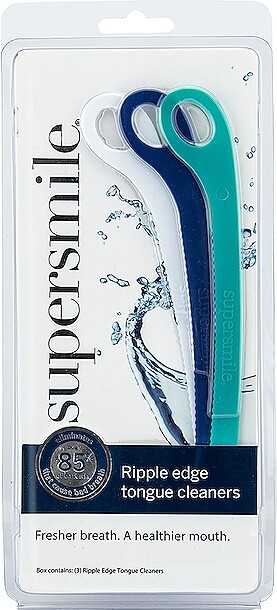 Supersmile Ripple Edge Tongue Cleaner Trio