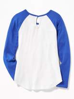 Thumbnail for your product : Old Navy Plush-Knit Raglan-Sleeve Top for Girls