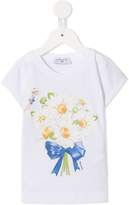 Thumbnail for your product : MonnaLisa daisy bouquet T-shirt