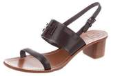 Thumbnail for your product : Tory Burch Logo Slingback Sandals