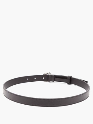 Givenchy G Chain Leather Belt - Black Silver