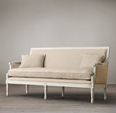 Thumbnail for your product : Restoration Hardware Auguste Salon Bench White with Burlap