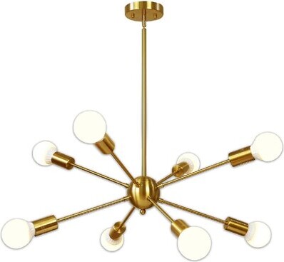 OLSEN CONTEMPORARY CEILING PENDENT LIGHT IN BRUSHED BRASS FINISH 4853BR