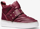 Thumbnail for your product : Michael Kors Stirling Embellished Quilted Recycled Polyester High-Top Sneaker