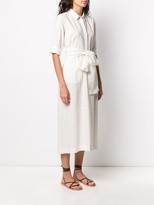 Thumbnail for your product : Fabiana Filippi Waist-Tied Shirt Dress