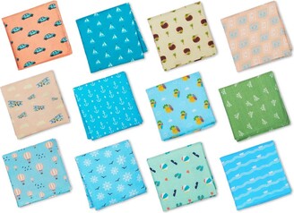 Fazzoletti In Cotone Tartan Merrysquare - Modello Glencoe, 40x40cm, Confezione Da 6 Pezzi - Foto 9