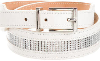 Barbara Bui Metallic Leather Waist Belt