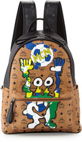 Thumbnail for your product : MCM Munchen Cute Monsters Soccer Special Edition Backpack, Cognac