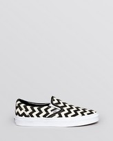 Thumbnail for your product : Vans Flat Slip On Sneakers - Chevron