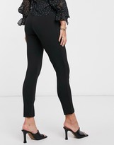 Thumbnail for your product : ASOS Maternity DESIGN Maternity jersey slim split front suit pants in black