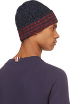 Thumbnail for your product : Thom Browne Navy Cable Knit Beanie