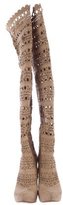 Thumbnail for your product : Gianmarco Lorenzi Laser Cut Thigh-High Boots