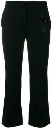 No.21 embroidered detail trousers