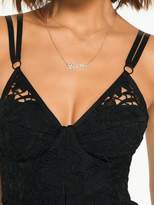 Thumbnail for your product : Myleene Klass Strap Detail Lace Bodycon Dress - Black