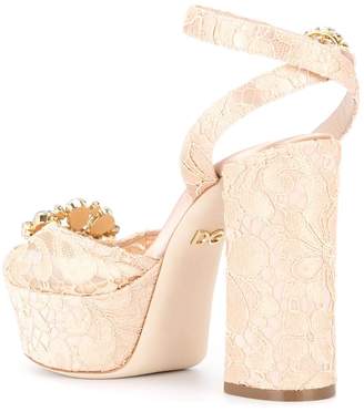 Dolce & Gabbana lace platform sandals