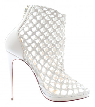 louboutin white booties
