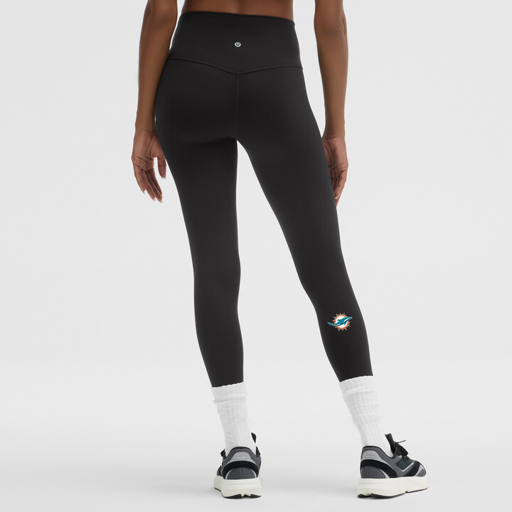 Lululemon Women's Black Miami Dolphins Align™ High-Rise Pant 25"