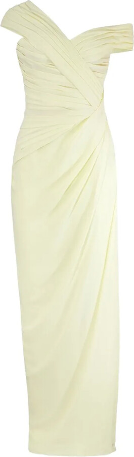 Monique Lhuillier Off-Shoulder Maxi Dress