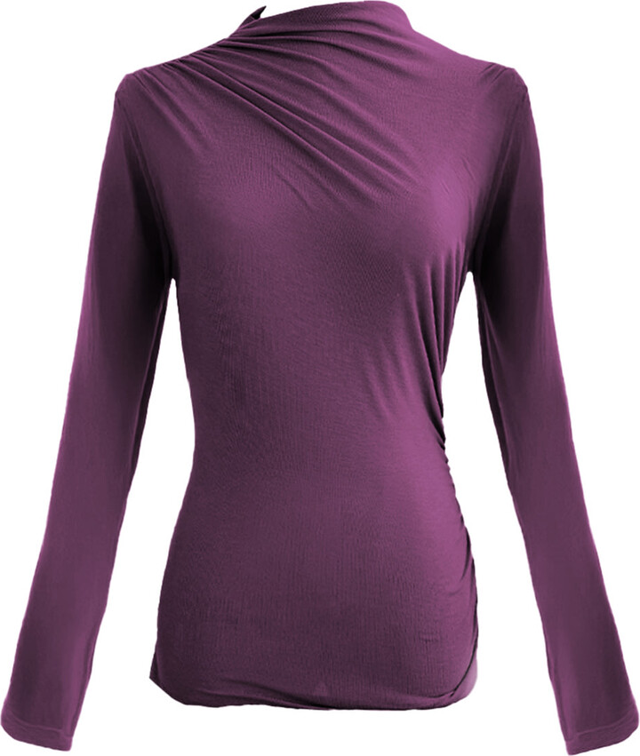 Ats the Label Purple Mira Plum Long Sleeve Top