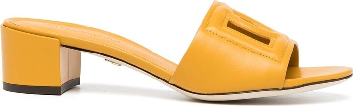 yellow heels block