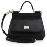 Thumbnail for your product : Dolce & Gabbana Sicily Micro Textured Leather Top-Handle Satchel