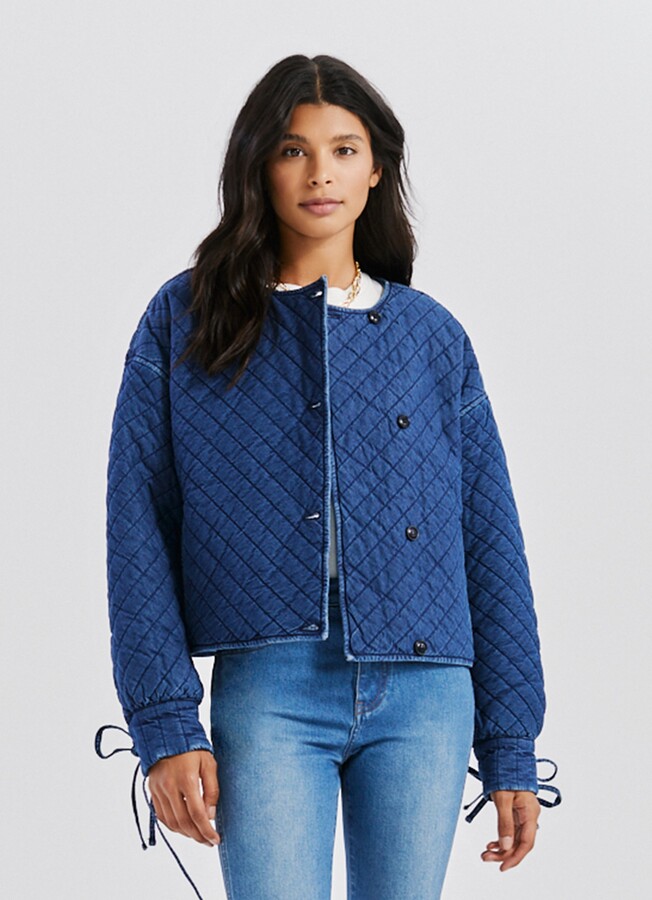 Quilted Denim Jacket | Shop the world's largest collection of fashion |  ShopStyle