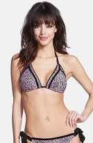Thumbnail for your product : Betsey Johnson 'Purfection' Triangle Bikini Top