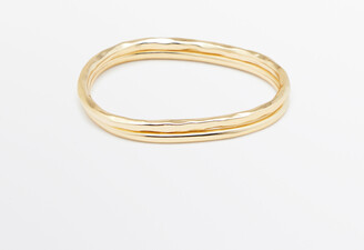 ★ Massimo Dutti★ Textured Detail Uneven Bracelet 04603532 Irregular bracelet with textured detail · Golden
