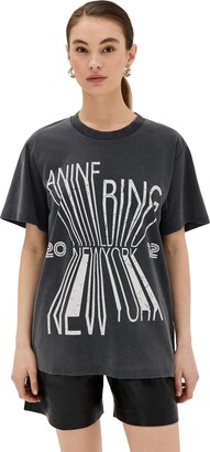 Anine Bing Women's Black T-shirts | ShopStyle CA