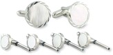 Thumbnail for your product : David Donahue Mother-of-Pearl Cuff Link & Stud Set