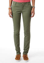 Thumbnail for your product : Delia's Taylor Super Skinny Twill Pant Combat Green