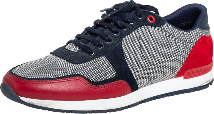 CH Carolina Herrera Multicolor Suede And Leather Low Top Sneakers