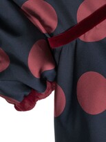 Thumbnail for your product : La Stupenderia Polka-Dot Puff-Sleeve Dress