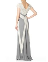 Thumbnail for your product : Temperley London Grey Pleats And Lace Maxi Dress