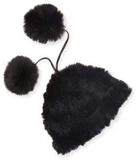 Adrienne Landau Rabbit Fur Hat