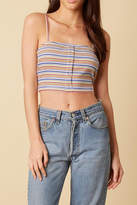 Thumbnail for your product : Cotton Candy Stripe Crop Top
