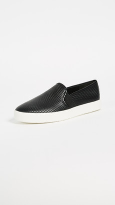 black vince slip ons
