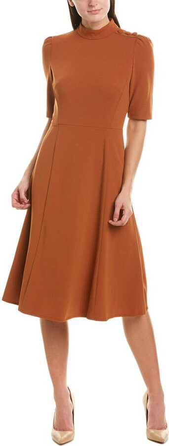 donna morgan deep v crepe dress