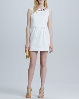 Thumbnail for your product : Milly Astrid Embellished-Neckline Dress