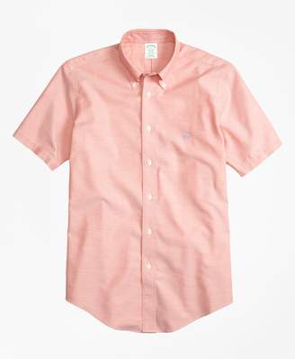 Brooks Brothers Non-Iron BrooksCool Milano Fit Short-Sleeve Sport Shirt