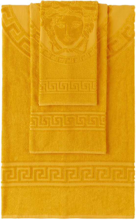 Versace Yellow Medusa Towel Set - ShopStyle