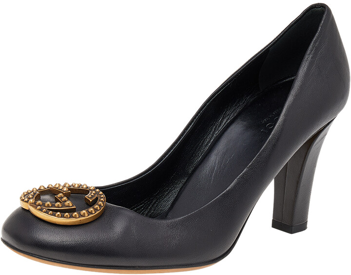 black gucci pumps